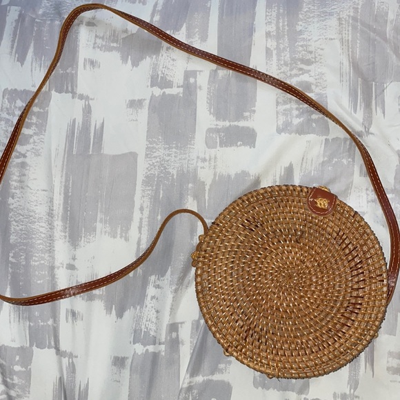 Round Rattan Bag - Picture 1 of 2